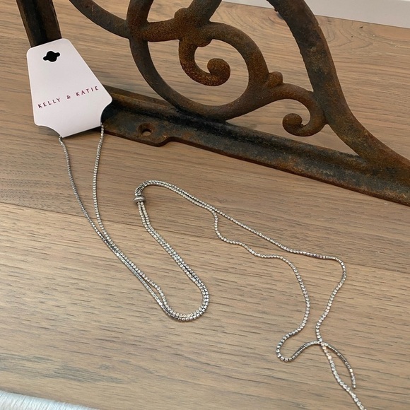 Kelly & Katie Crystal 23” Lariat Necklace NWT - Picture 1 of 5
